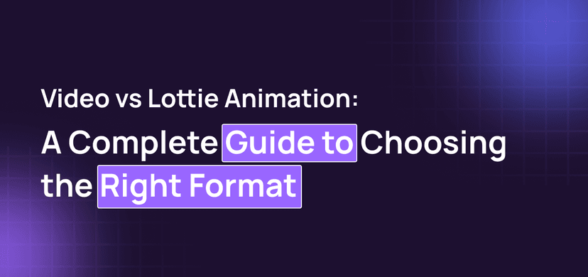 Video vs Lottie Animation: A Complete Guide to Choosing the Right Format