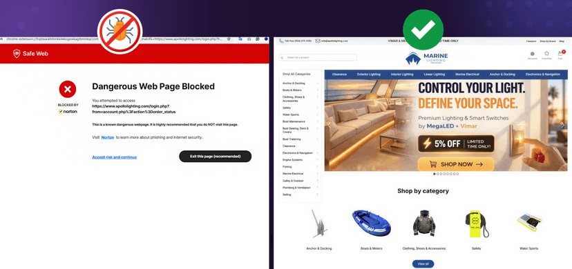 BigCommerce Website Got Flagged as Malicious & How Code and Core Fixed It